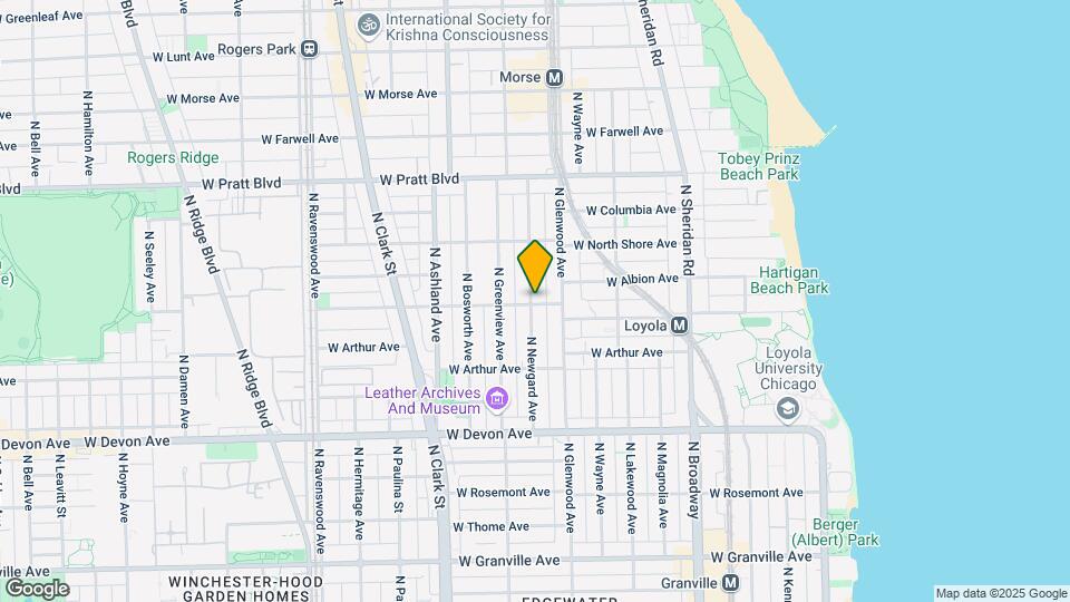 1425 W Albion Ave, Unit 1 Map and Location Details