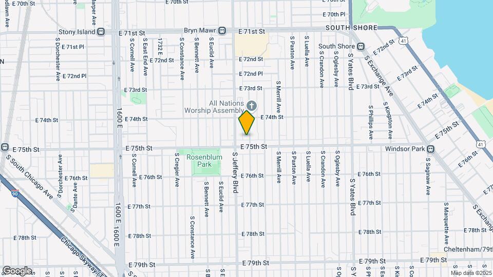 7442 S Chappel Ave Map and Location Details
