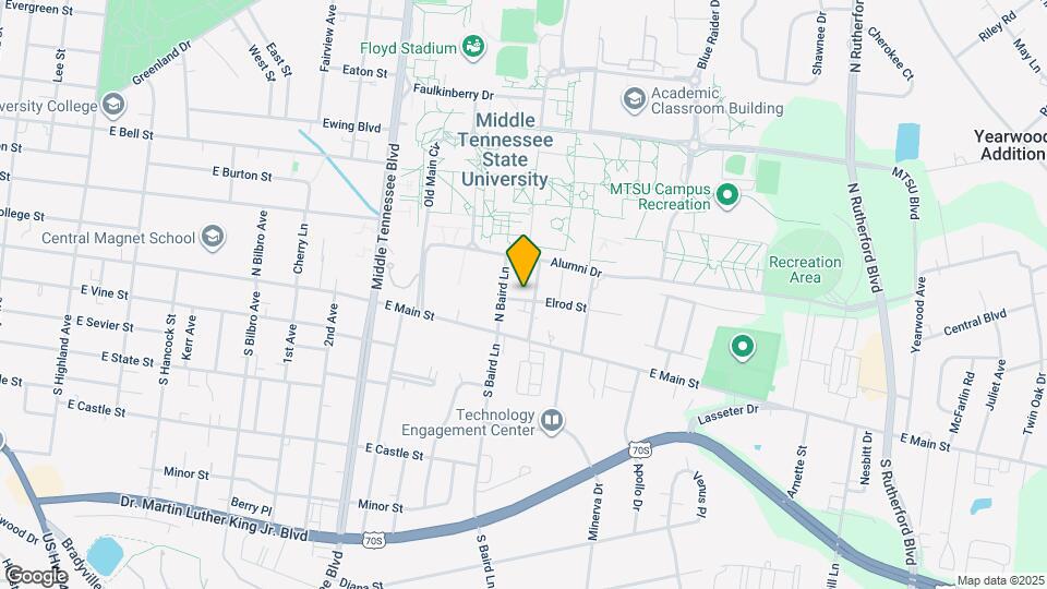 1509 Elrod St Map and Location Details
