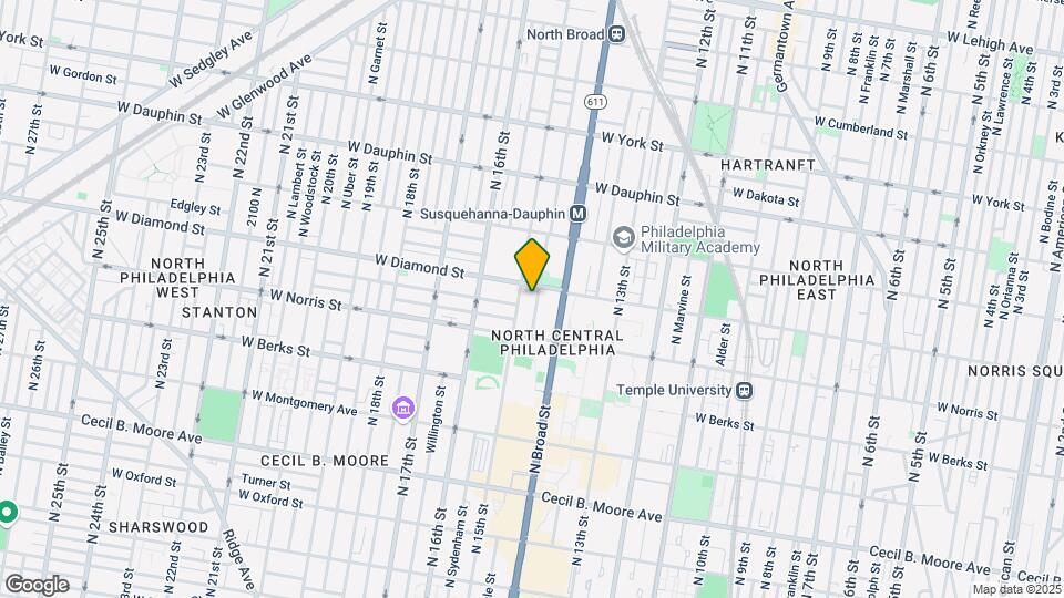 2050 N Carlisle St Map and Location Details