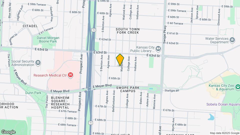 6400 Walrond Ave Map and Location Details