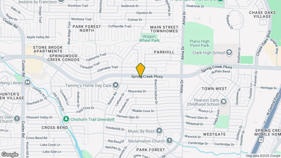 1204 W Spring Creek Pkwy Map and Location Details