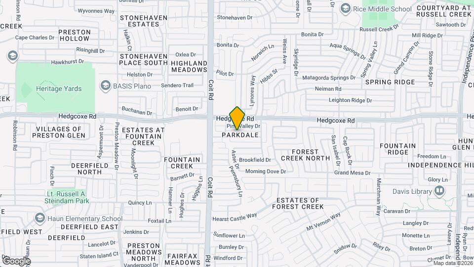 3841 Rolling Hills Dr Map and Location Details