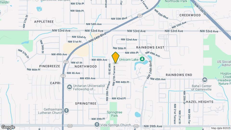 4711 NW 27th Terrace Map and Location Details