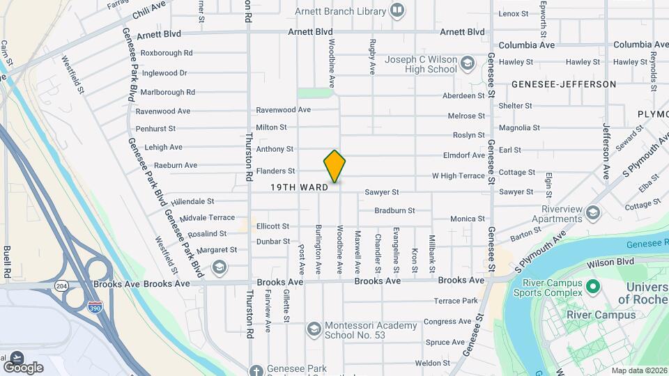 575 Woodbine Ave Map and Location Details