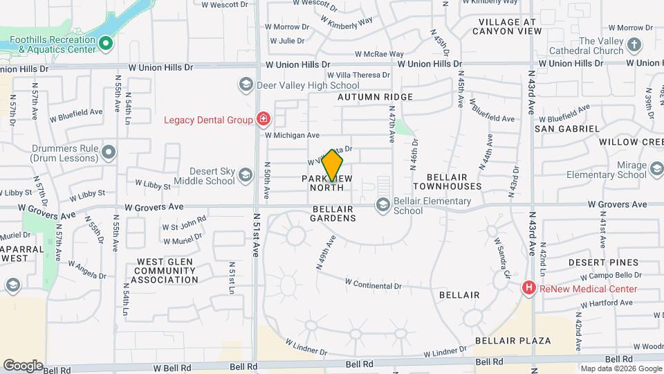 17828 N 48th Dr Mapa y Detalles de la Ubicación