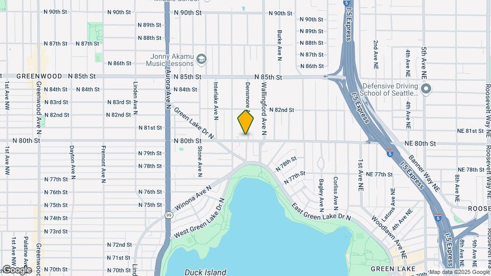 8001 Densmore Ave N Map and Location Details