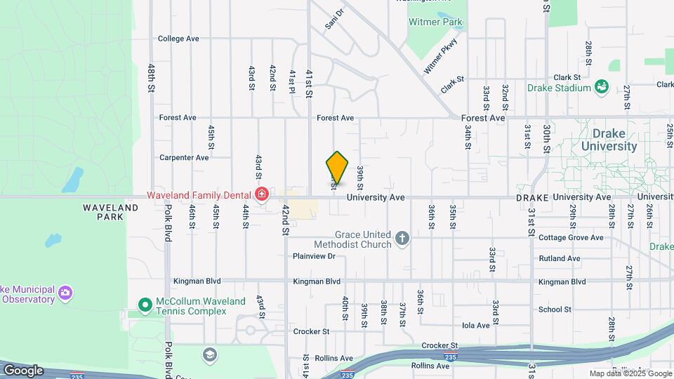 3927 University Ave Map and Location Details