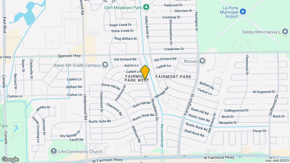 10127 Carlow Ln Map and Location Details