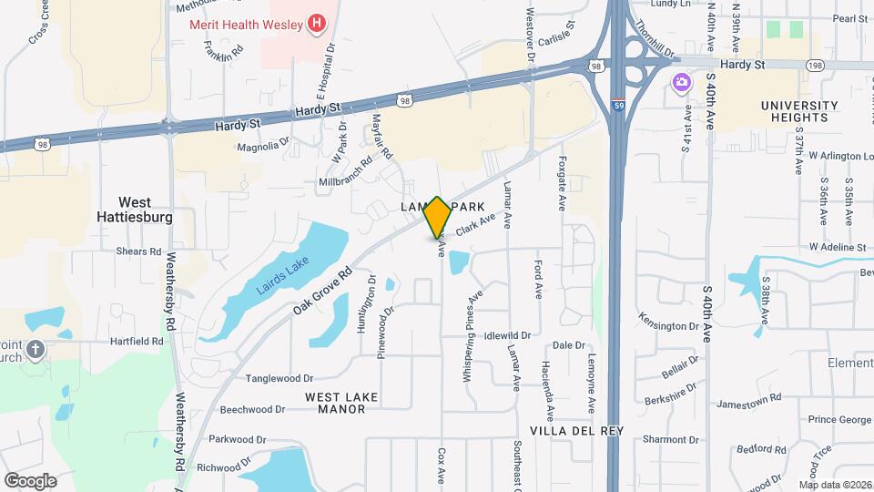 213 Cox Ave Map and Location Details