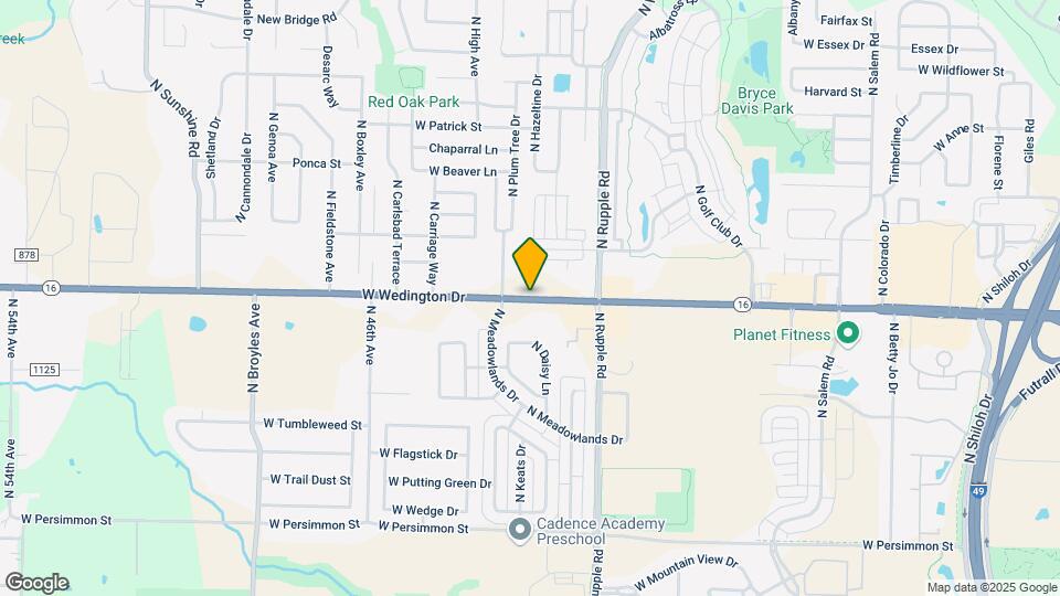 4206 W Bronco Dr Map and Location Details
