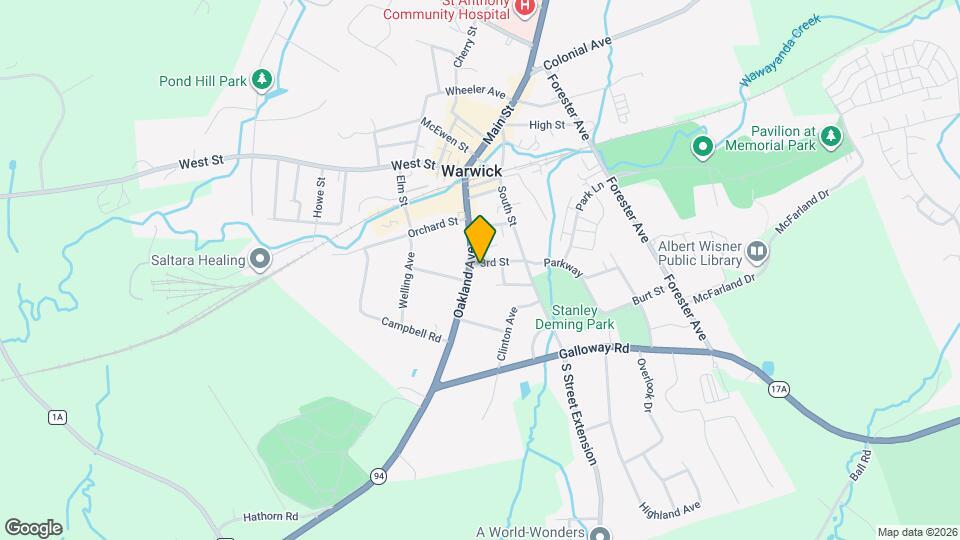 21 Oakland Ave Map and Location Details