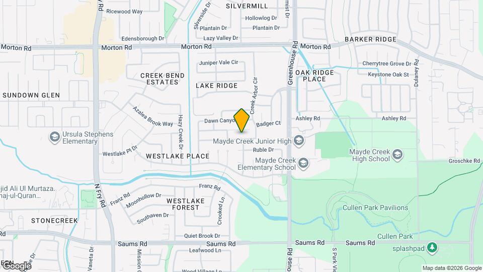 19338 Harvest Stream Way Map and Location Details