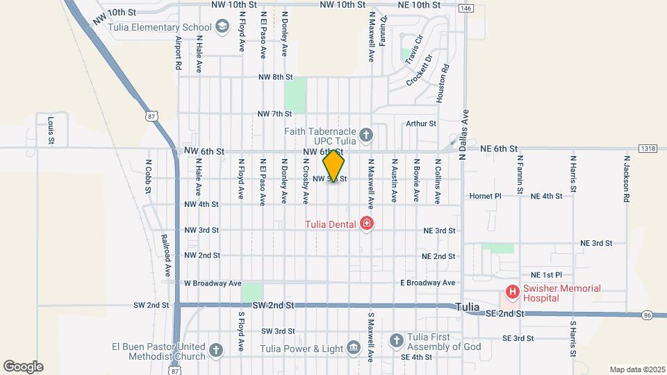 418 N Briscoe Ave Map and Location Details