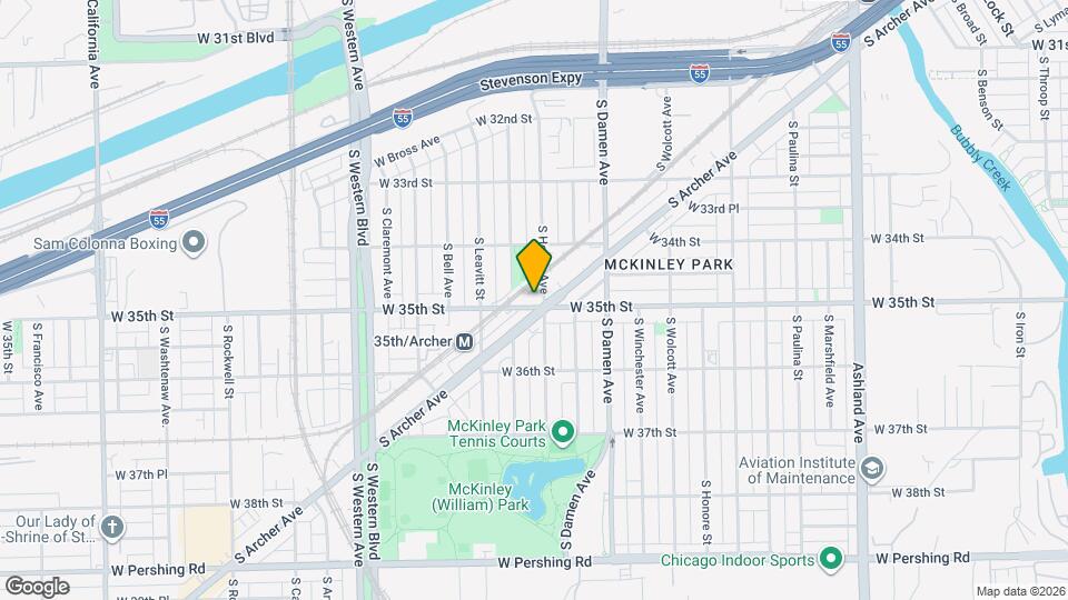 2106 W 35th St, Unit Unit 2F Mapa y Detalles de la Ubicación