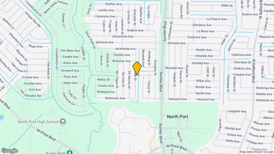 2502 Trianna St Map and Location Details