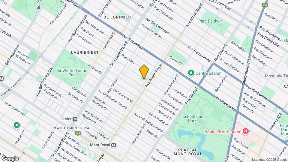 4535 De Lanaudière Rue Map and Location Details