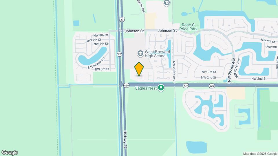 20977 NW 1st St Map and Location Details