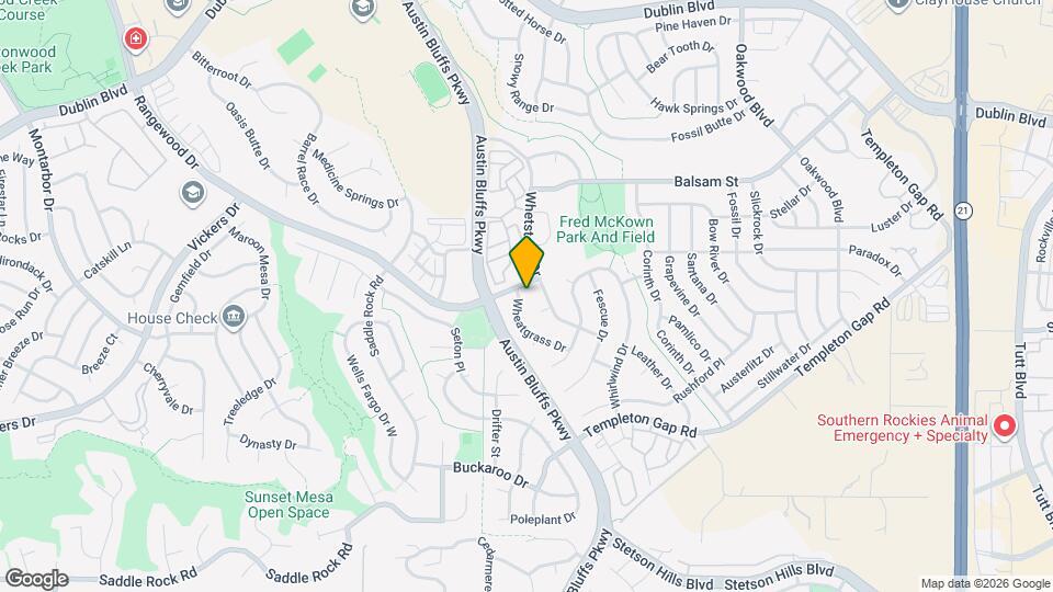 6185 Wheatgrass Dr Map and Location Details