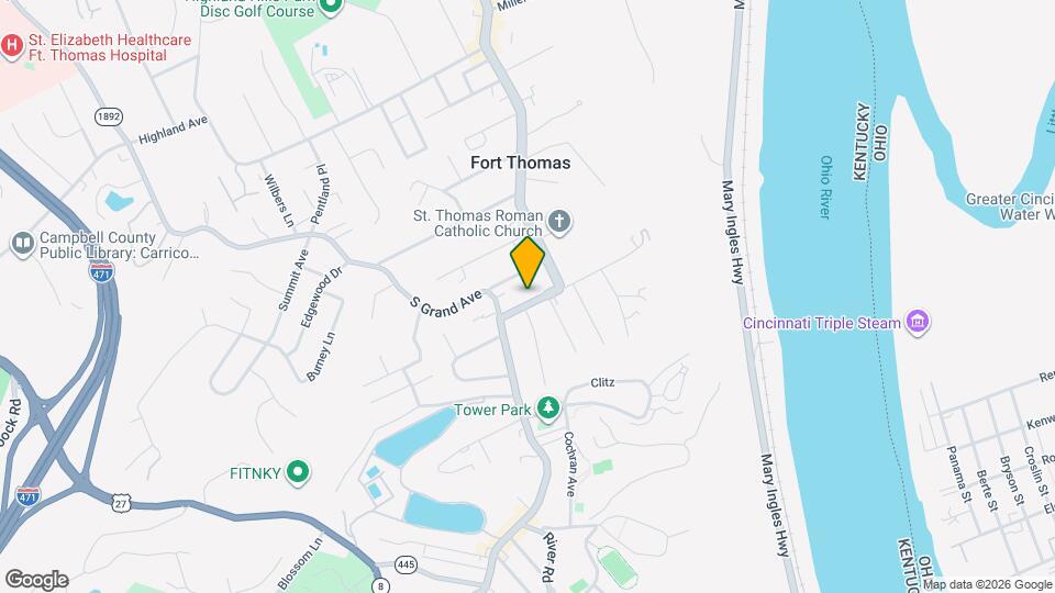 625 South Ft. Thomas Ave, Unit 2 West Mapa y Detalles de la Ubicación