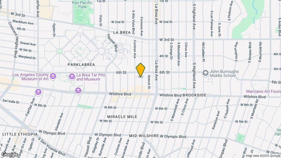 627 S Cloverdale Ave Map and Location Details