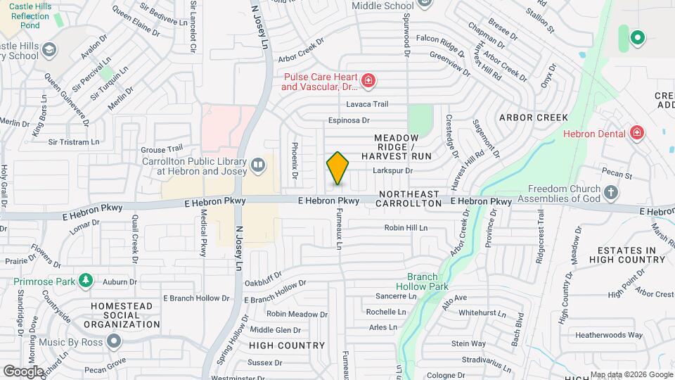 4203 Meadow Ridge Dr Map and Location Details