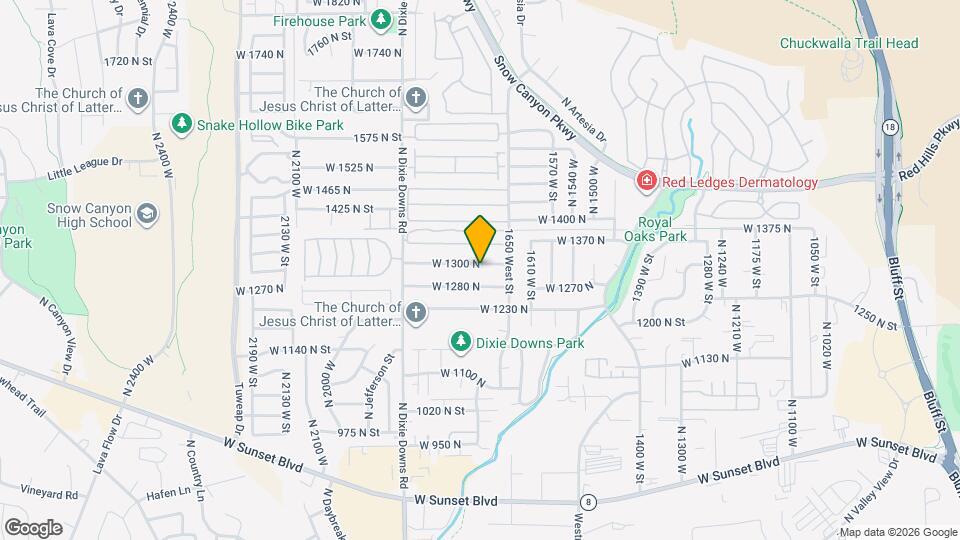 1711 W 1300 N Map and Location Details