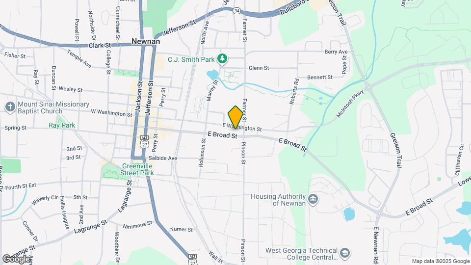 114 E Broad St Mapa y Detalles de la Ubicación