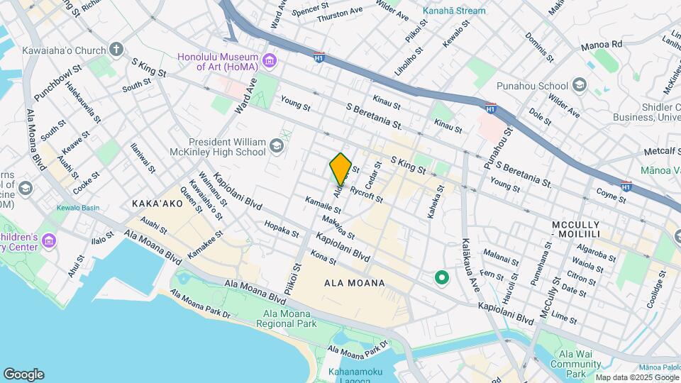 735 Alder St Mapa y Detalles de la Ubicación