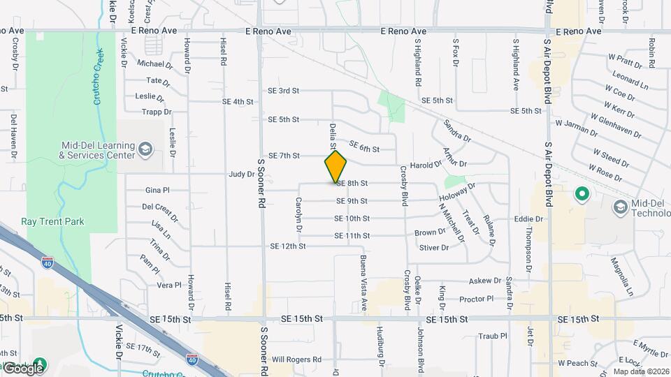 5904 SE 8th St Map and Location Details