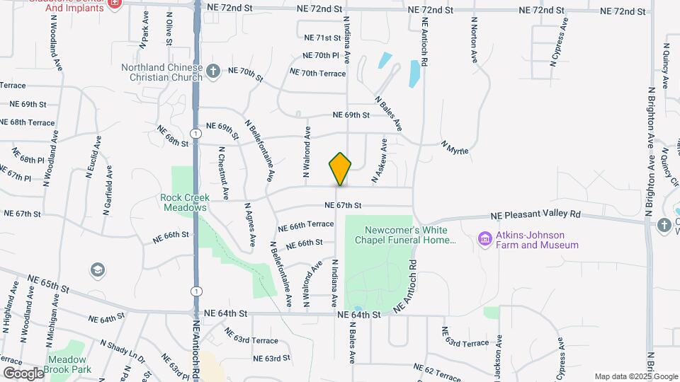 6705 N Indiana Ave Map and Location Details