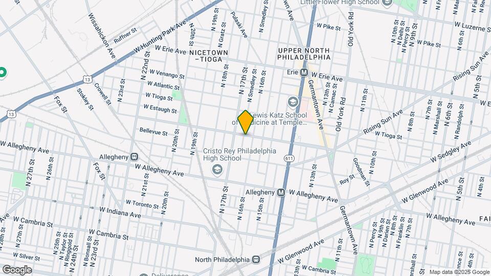 1616 W Ontario St Map and Location Details