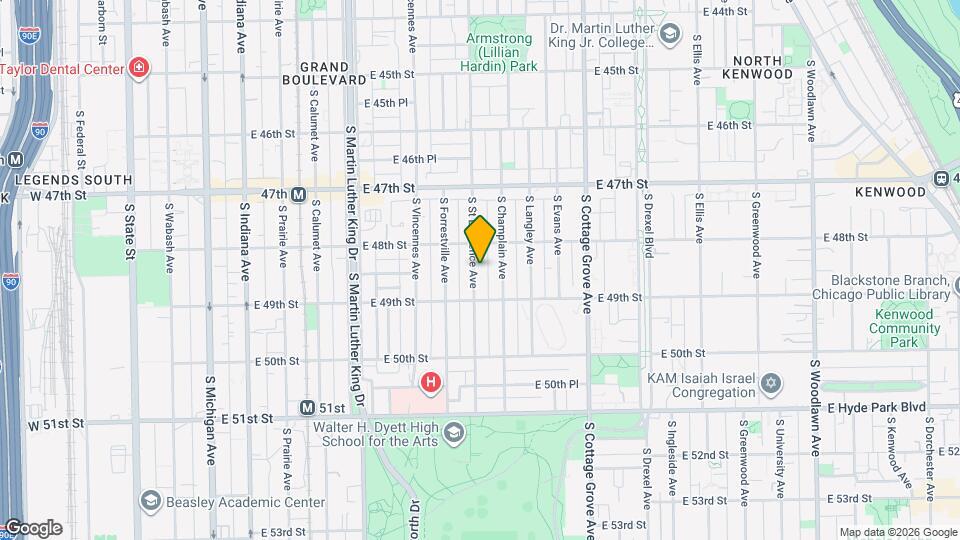 4827 S St Lawrence Ave, Unit 2 Map and Location Details