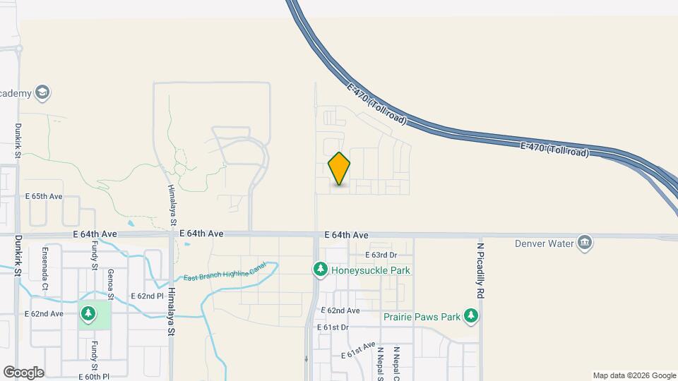 20967 E 65th Ave Map and Location Details