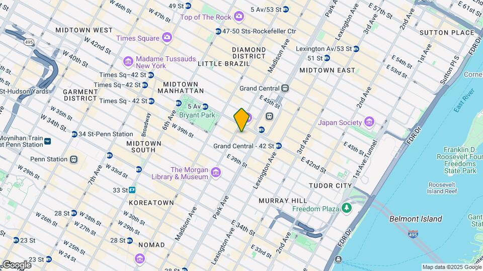 41 E 41st St Mapa y Detalles de la Ubicación