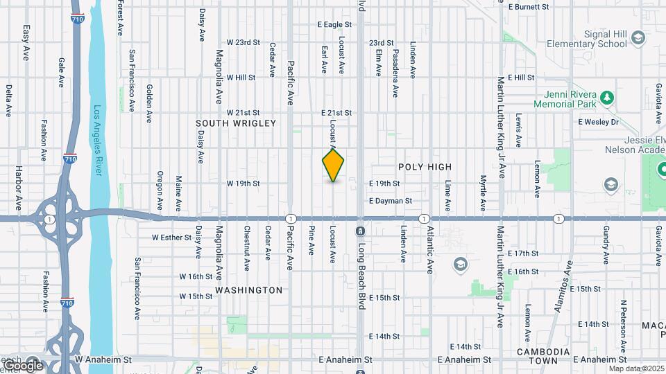 1887 Locust Ave-Unit -3 Mapa y Detalles de la Ubicación
