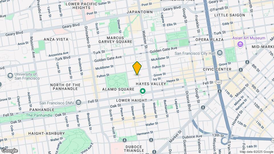 801 Fillmore Street Map and Location Details