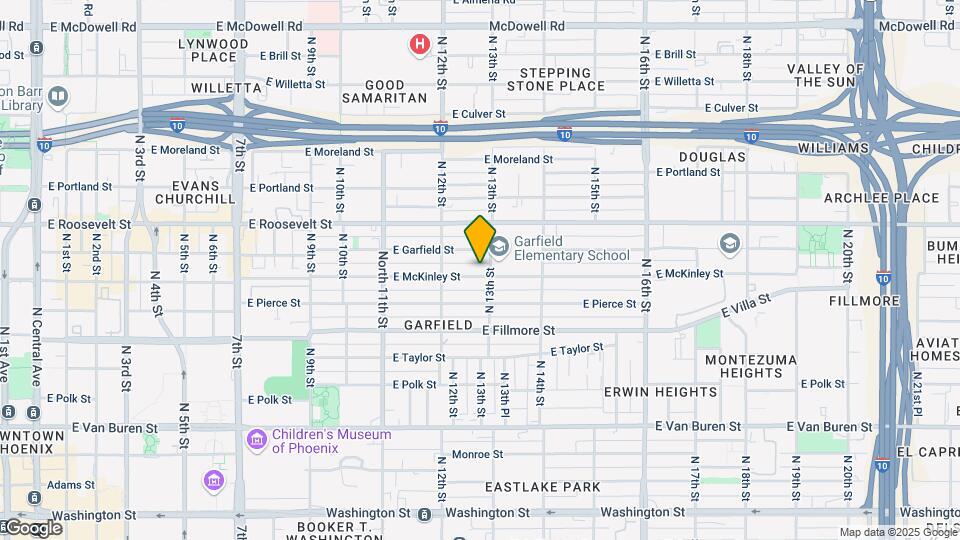 1238 E McKinley St Mapa y Detalles de la Ubicación