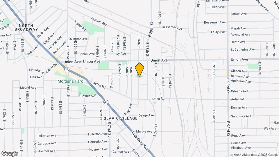 3569 E 76th St Map and Location Details