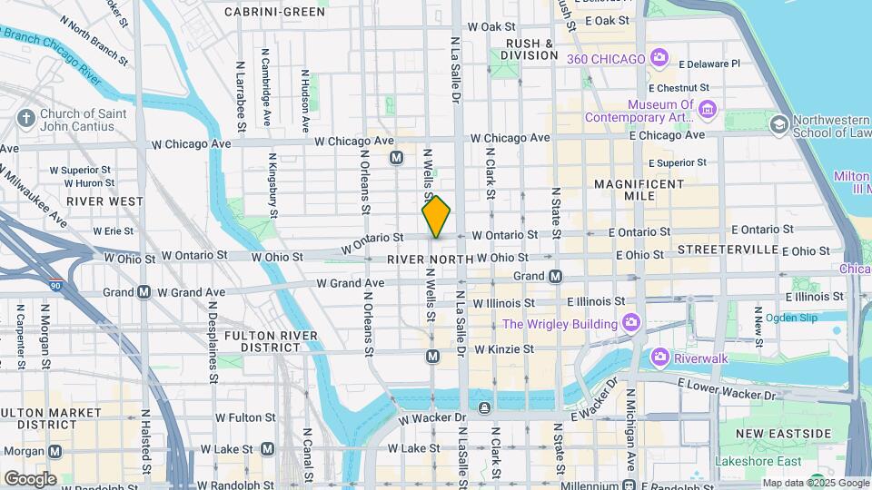 613 N Wells St Map and Location Details