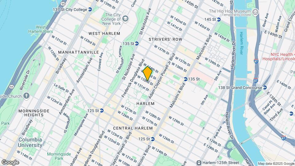 226 W 132nd St Map and Location Details