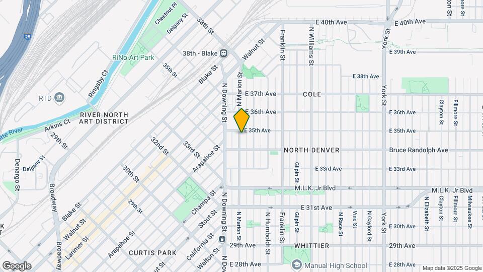 3446 N Marion St-Unit -3446 N Marion St Unit B Map and Location Details