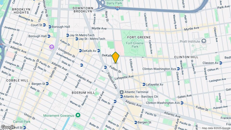 250 Ashland Pl Mapa y Detalles de la Ubicación