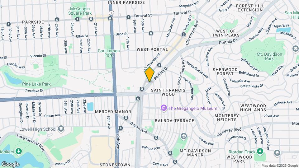 1650 Portola Dr Mapa y Detalles de la Ubicación