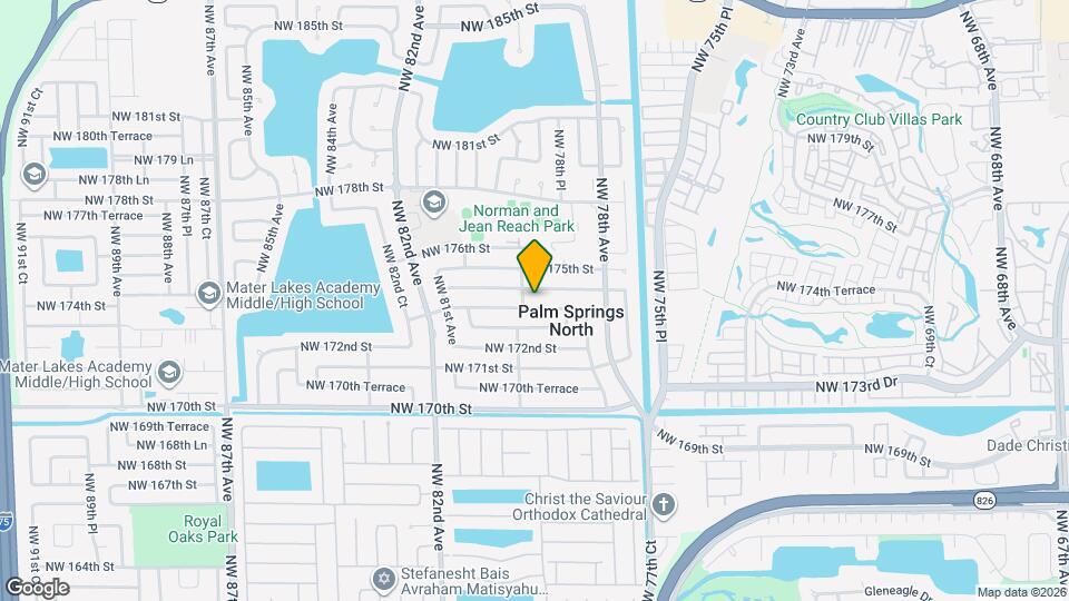 7889 NW 174th St, Unit Studio Map and Location Details