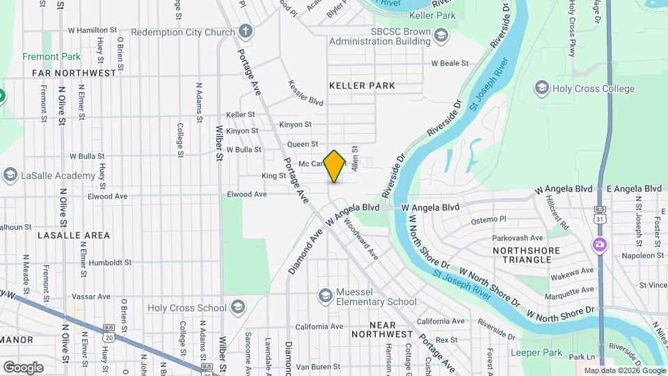 1136 King St Map and Location Details