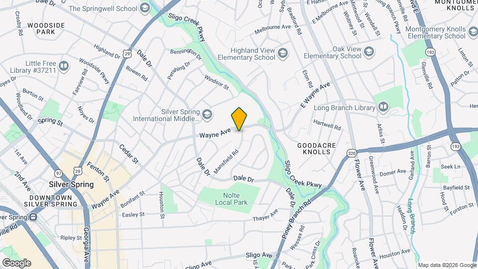 303 Mansfield Rd Map and Location Details