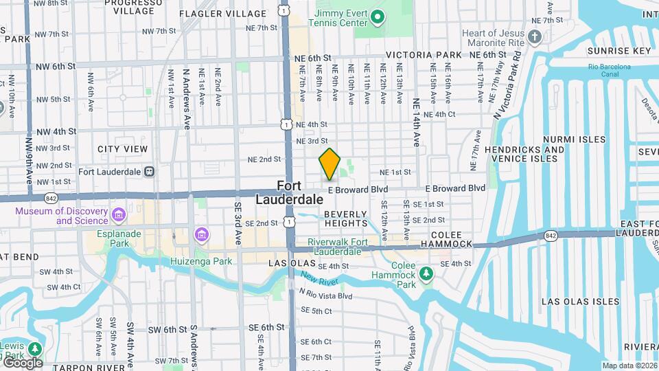 809 E Broward Blvd Map and Location Details