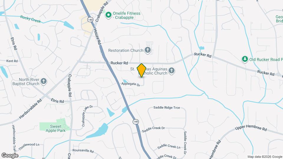 1025 Applegate Dr Map and Location Details