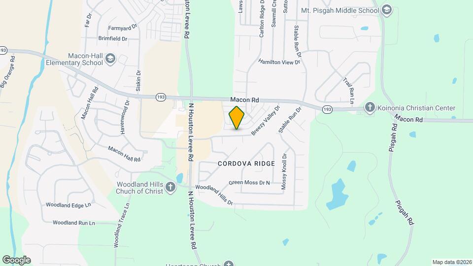 1139 Breezy Valley Dr Map and Location Details